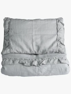 Børn NGBaby Sengetøj>NG Baby Sengetøj 130x100 Mood Ruffles, Light Grey