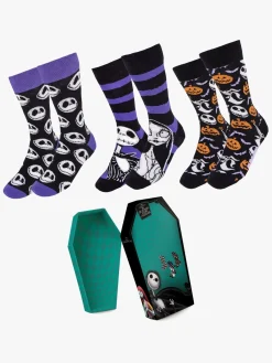 Børn NightmareBeforeChristmas Nightmare Before Christmas Strømper 3-pak, Flerfarvet