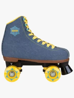 Nijdam Skating>Rulleskøjter Retro Denim Rebel, Blå/Gul