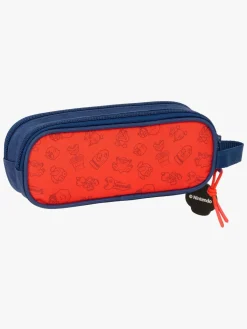 SuperMario Kreativt Legetøj*Nintendo Super Mario Dobbelt Penalhus Trick, Mørkeblå/Rød