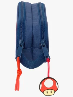 SuperMario Kreativt Legetøj*Nintendo Super Mario Dobbelt Penalhus Trick, Mørkeblå/Rød