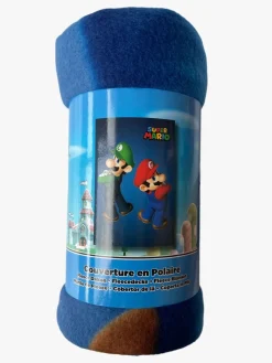 Børn SuperMario Nintendo Super Mario Fleecetæppe, Blå