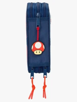 SuperMario Kreativt Legetøj></noscript>Nintendo Super Mario Penalhus med 3 Rum, Rød/Blå