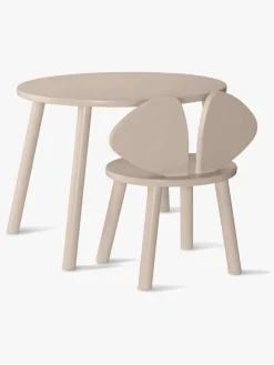 Nofred Børnemøbler*Mus Skrivebord og Stol, Beige