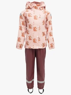 Børn Nordbjrn Nordbjørn Asperö Foret Regnsæt, Pink Squirrel