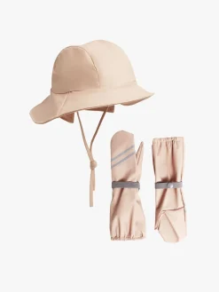 Børn Nordbjrn Nordbjørn Båtlandet Regnhat og Regnvanter, Pink