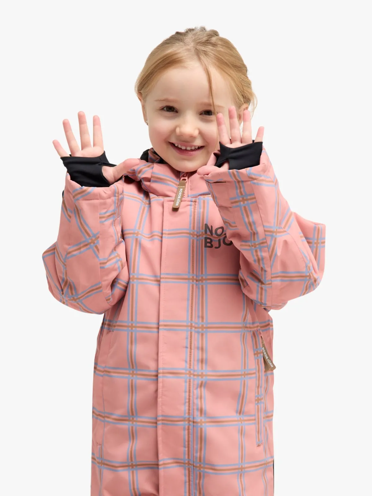 Børn Nordbjrn Nordbjörn Enelunden Flyverdragt, Rose Dawn Checked