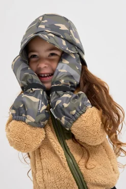 Børn Nordbjrn Nordbjørn Fjord Foret Regnhue & Vanter, Hide and Seek Green