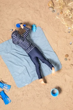 Nordbjrn Uv & Strand*Nordbjørn Fårö UV-Hat, Navy Stripe Blå/Hvid