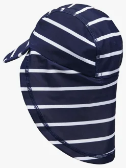 Nordbjrn Uv & Strand*Nordbjørn Fårö UV-Hat, Navy Stripe Blå/Hvid