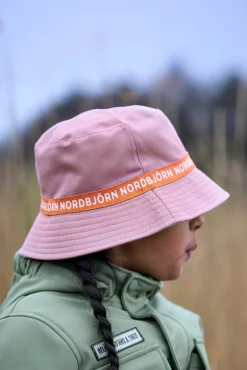 Børn Nordbjrn Nordbjörn Hjortnäs Bucket Hat Vendbar, Pink