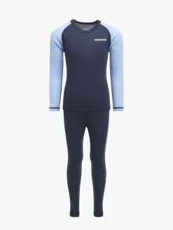 Børn Nordbjrn Nordbjørn Icicle Skiundertøj Merinould, Blue Nights