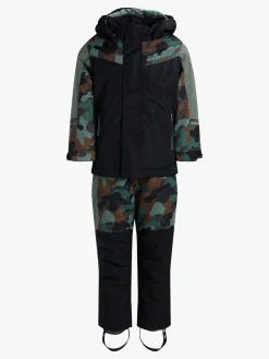 Nordbjrn Vintertøj*Nordbjørn Lech Skisæt, Anthracite/Camo Splash Classic Grøn/Brun/Sort