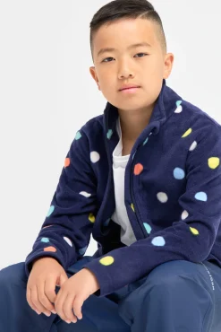 Børn Nordbjrn Fleecetøj>Nordbjørn Malö Fleecetrøje, Dotty Eclipse