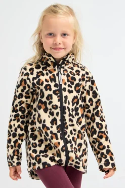 Børn Nordbjrn Fleecetøj>Nordbjørn Malö Fleecetrøje, Leopardy Wheat