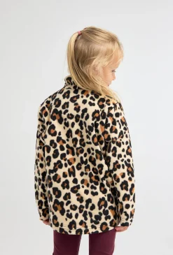 Børn Nordbjrn Fleecetøj>Nordbjørn Malö Fleecetrøje, Leopardy Wheat