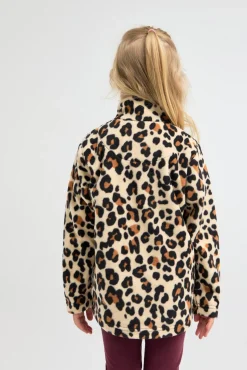 Børn Nordbjrn Fleecetøj></noscript>Nordbjørn Malö Fleecetrøje, Leopardy Wheat