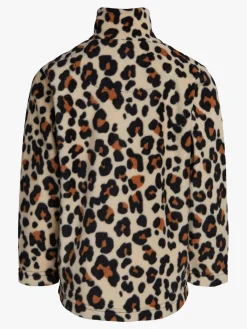 Børn Nordbjrn Fleecetøj></noscript>Nordbjørn Malö Fleecetrøje, Leopardy Wheat