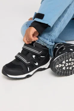 Børn Nordbjrn Støvler & Vinterstøvler>Nordbjørn Mercury Mid WP  Fleece-forede Sneakers, Black/White