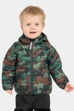 Nordbjrn Overtøj*Nordbjørn Milano Letvægtsjakke, Camo Splash Classic Grøn/Brun