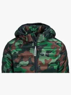 Nordbjrn Overtøj*Nordbjørn Milano Letvægtsjakke, Camo Splash Classic Grøn/Brun