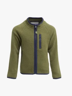 Børn Nordbjrn Fleecetøj>Nordbjørn Mollösund Fleecetrøje, Olive Green