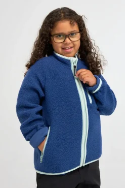 Børn Nordbjrn Fleecetøj>Nordbjørn Mollösund Fleecetrøje, Twilight Blue