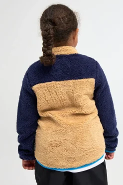 Børn Nordbjrn Fleecetøj>Nordbjørn Montana Fleecetrøje, Blue Latte