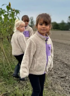 Børn Nordbjrn Fleecetøj>Nordbjørn Montana Fleecetrøje, Peyote