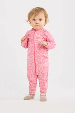 Nordbjrn Undertøj*Nordbjørn Moritz Termoundertøj Heldragt Bamboo, Leo Pink Lyserød