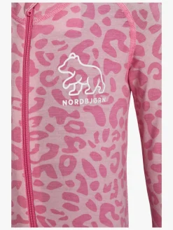 Nordbjrn Undertøj*Nordbjørn Moritz Termoundertøj Heldragt Bamboo, Leo Pink Lyserød