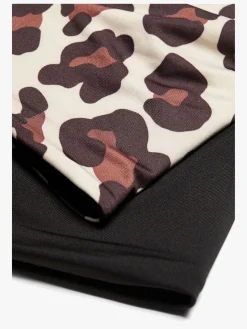 Nordbjrn Tilbehør*Nordbjørn Rofjord Hue 2-pak, Leopardy Beige/Brun/Sort