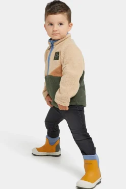 Børn Nordbjrn Fleecetøj>Nordbjörn Rydal Fleecetrøje, Sesame/Tobacco Brown/Deep Depths