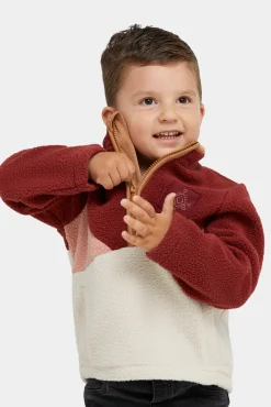 Børn Nordbjrn Nordbjörn Rydal Fleecetrøje, Madder Brown/Rose Dawn/Oatmeal