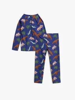 Nordbjrn Uv & Strand*Nordbjørn Sandhamn UV-Sæt, Dino Blå/Flerfarvet