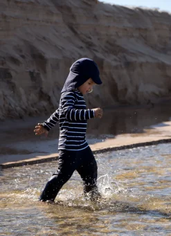 Nordbjrn Uv & Strand*Nordbjørn Sandhamn UV-Sæt, Navy Stripe Blå/Hvid