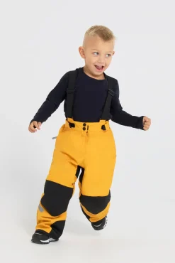 Børn Nordbjrn Nordbjørn Snowfall Skibukser, Sunflower/Solid Black