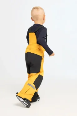 Børn Nordbjrn Nordbjørn Snowfall Skibukser, Sunflower/Solid Black
