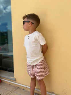 Børn Nordbjrn Nordbjørn Solarino Badebukser, Brown Stripe