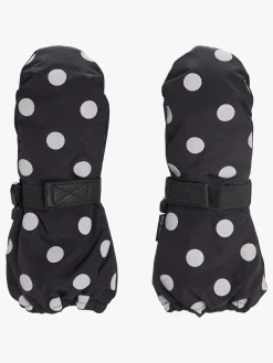 Børn Nordbjrn Nordbjørn Stalon Vanter, Black/Silver Dots