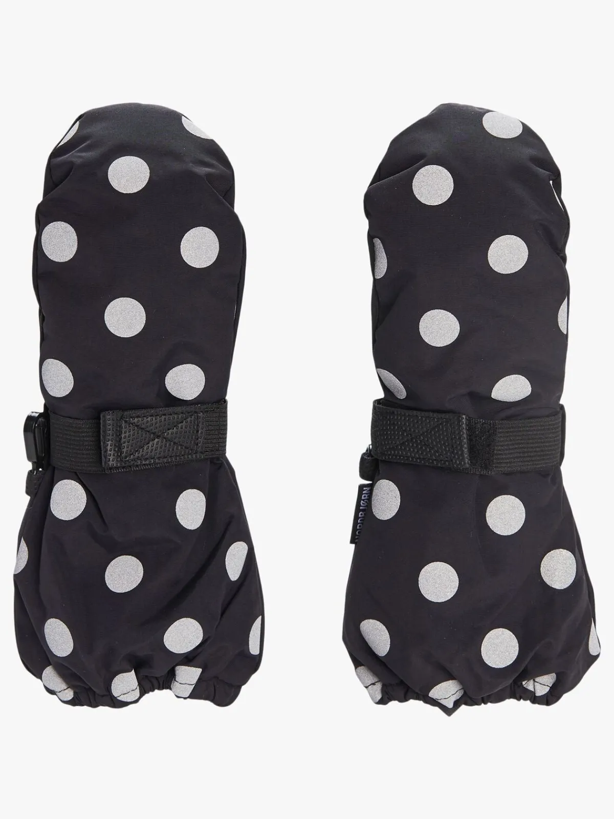 Børn Nordbjrn Nordbjørn Stalon Vanter, Black/Silver Dots