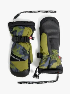 Nordbjrn Tilbehør|Vintertøj*Nordbjørn Valley Jr Vanter, Fern Cork Sort/Grøn/Grå