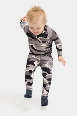 Børn Nordbjrn Nordbjørn Verbier Skiundertøj Bamboo, Camo Black