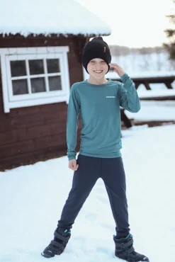 Børn Nordbjrn Undertøj>Nordbjørn Verbier Skiundertøj Bambus, Hydro Green