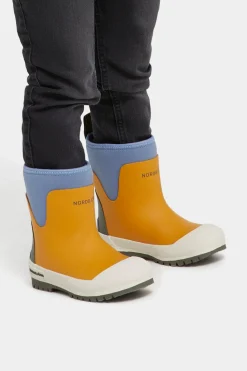 Børn Nordbjrn Gummistøvler>Nordbjörn Viskan  Forede Gummistøvler, Inca Gold/Stonewash/Deep Depths