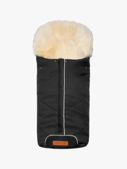 Nordlys Saga Lammeskindskørepose, Sort/Natur