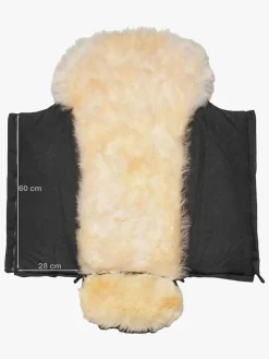 Nordlys Saga Lammeskindskørepose, Sort/Natur