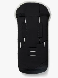 Nordlys Køreposer*Thyra Lammeskindskørepose, Sort/Hvid Hvid/Sort