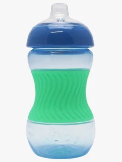 Nuby Spisetid>Mini Easy Grip Tudekop, Blå/Grøn