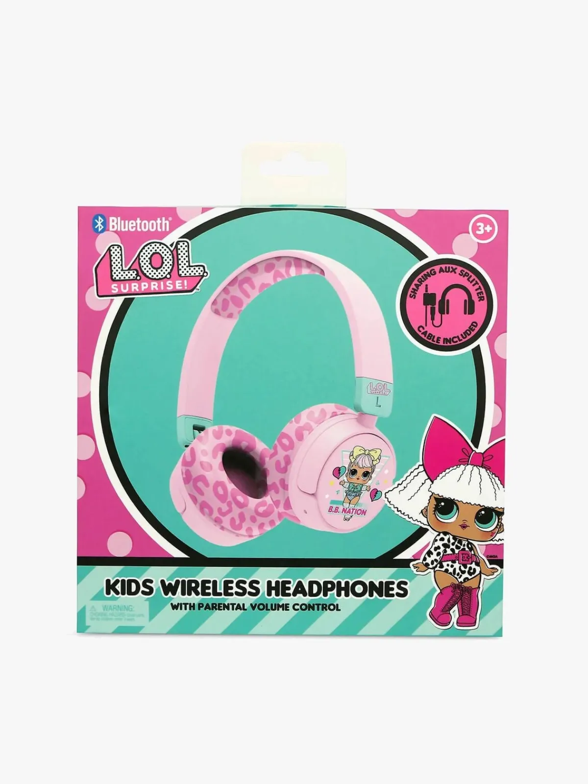 OTLTechnologies Elektronik & Media*OTL L.O.L Surprise! On-Ear Høretelefoner 85/95dB Lyserød